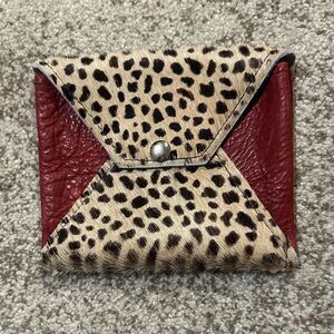 Izzimo Leather & Mohair Square Change Purse